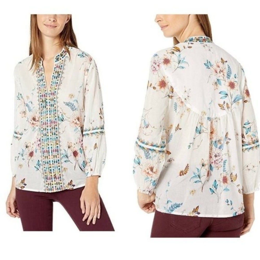 Johnny Was Effortless Paris Blouse (T1)